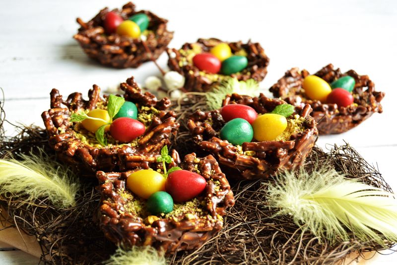 Ptasie gniazda na słodko