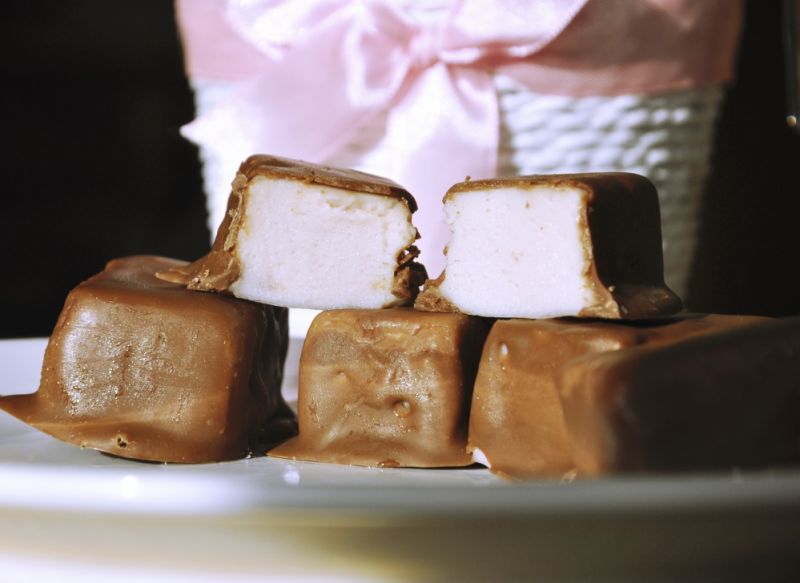 Ptasie mleczko truskawkowe