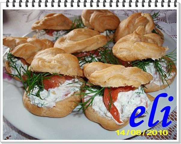 Ptysie Eli z łososiem