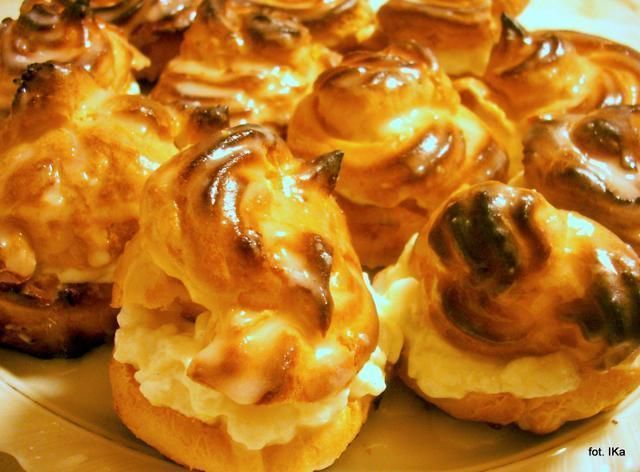 Ptysie z twarożkiem owocowym 