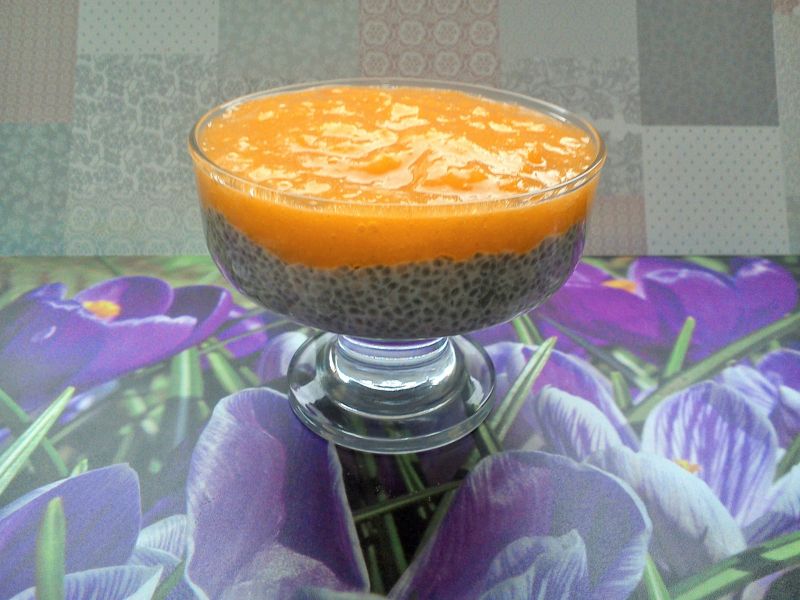 Pudding chia z kaki