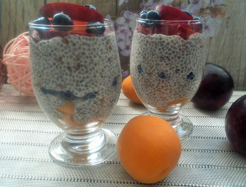 Pudding chia z owocami Pudding chia z owocami