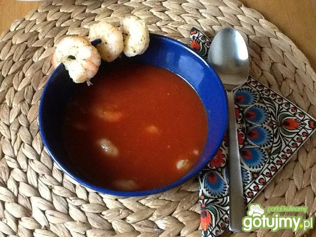 Pudliszkowa pomidorowa z krewetkami Pudliszkowa pomidorowa z krewetkami