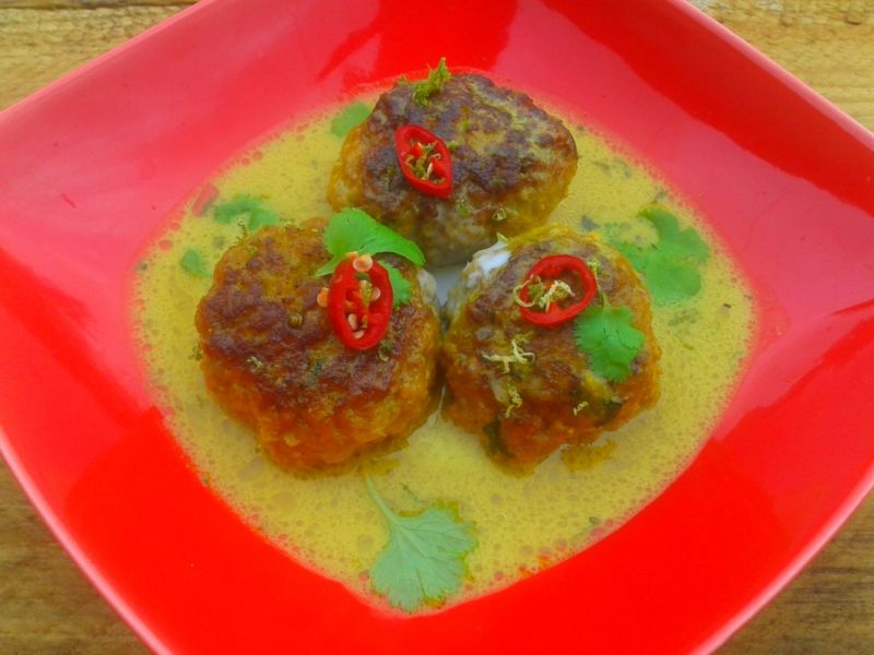 Pulpeciki w sosie limonkowo-kokosowym