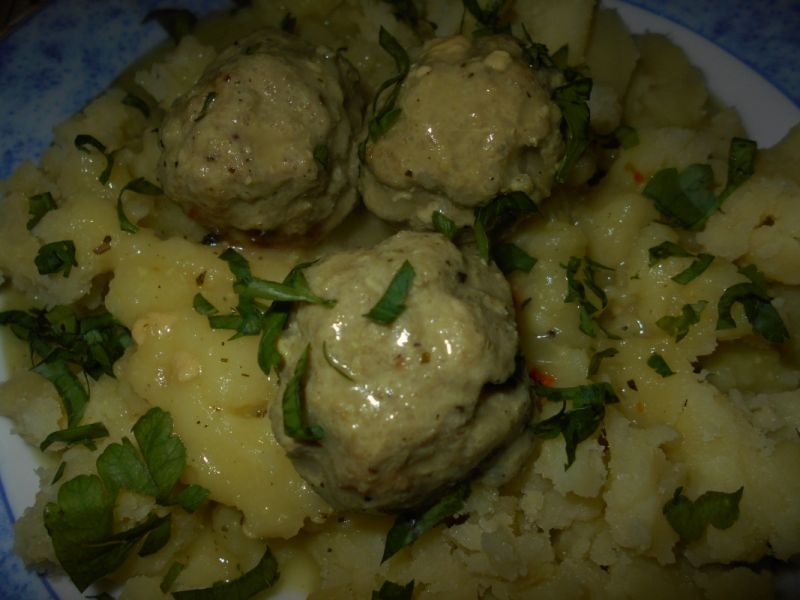 Pulpeciki w sosie z wasabi