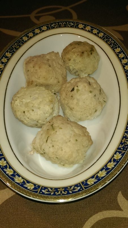 Pulpety mięsno - ryżowe z pary