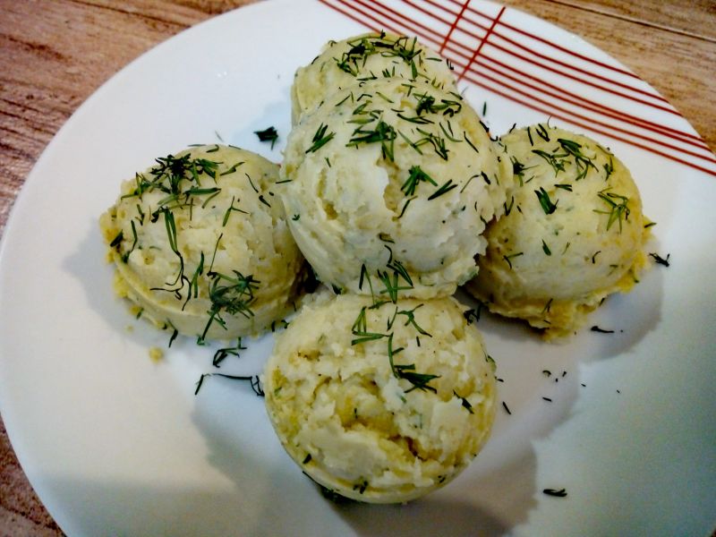 Pure ziemniaczane z groszkiem