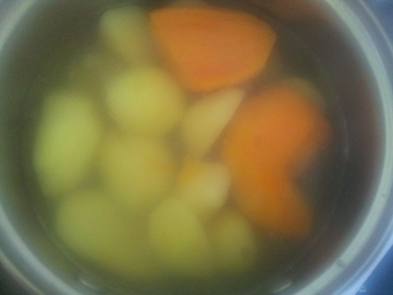 Puree z batata i ziemniaków
