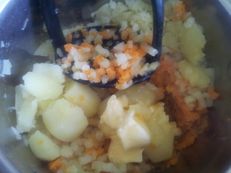 Puree z batata i ziemniaków