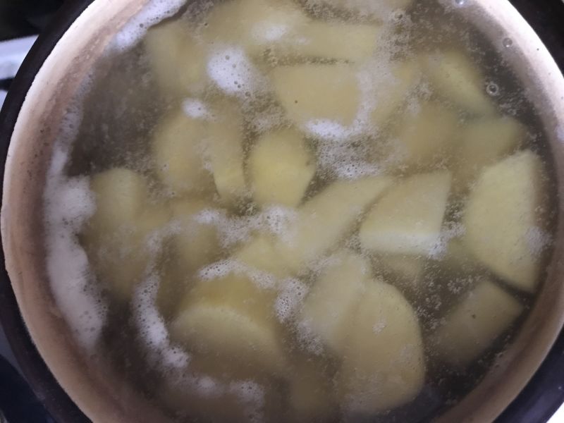 Puree z grillowanych ziemniaków