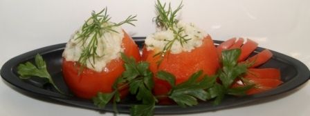 Puree z kalafiora w pomidorach