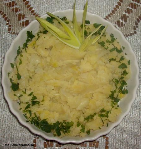 Puree z ziemniaczane z porem : Puree z ziemniaczane z porem :