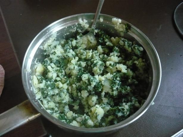 Puree ziemniaczane z jarmużem