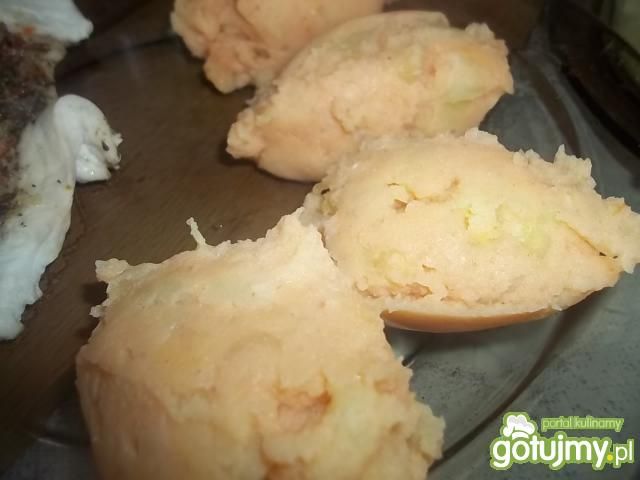 Puree ziemniaczane z ketchupem Puree ziemniaczane z ketchupem