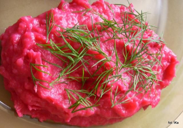 Purre ziemniaczane z burakiem Purre ziemniaczane z burakiem