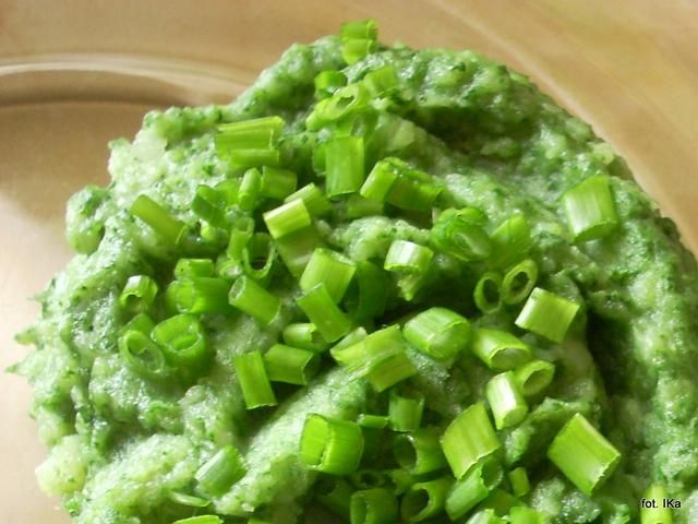 Purre ziemniaczane ze szpinakiem