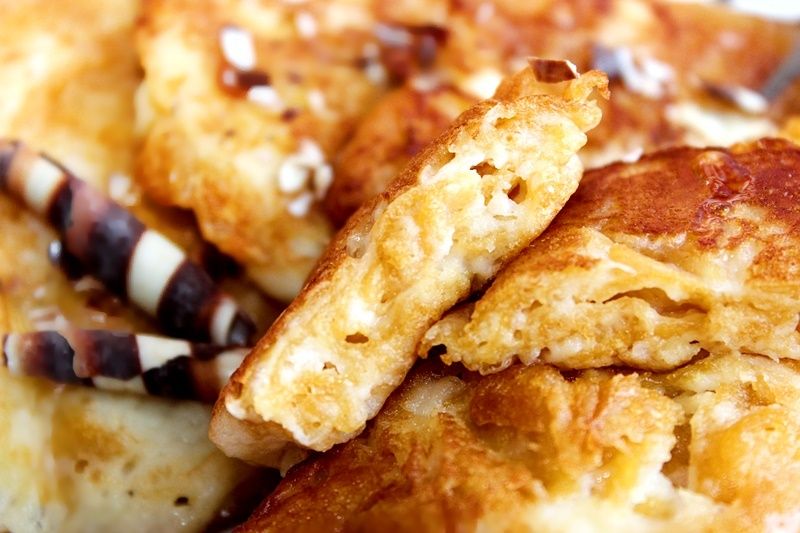 Puszyste placuszki z płatkami kukurydzianymi Puszyste placuszki z płatkami kukurydzianymi