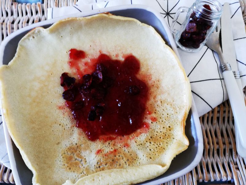 Puszysty omlet na słodko Puszysty omlet na słodko