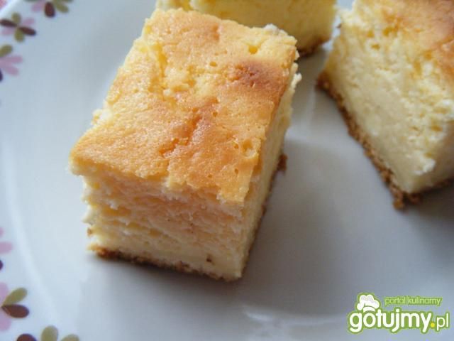 Puszysty sernik na kruchym spodzie Puszysty sernik na kruchym spodzie