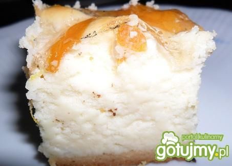 Puszysty sernik z mandarynką i galaretką