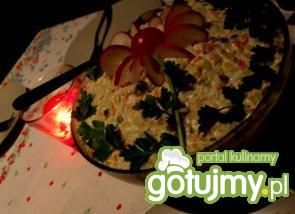 Pyszna sałatka ze śledziami