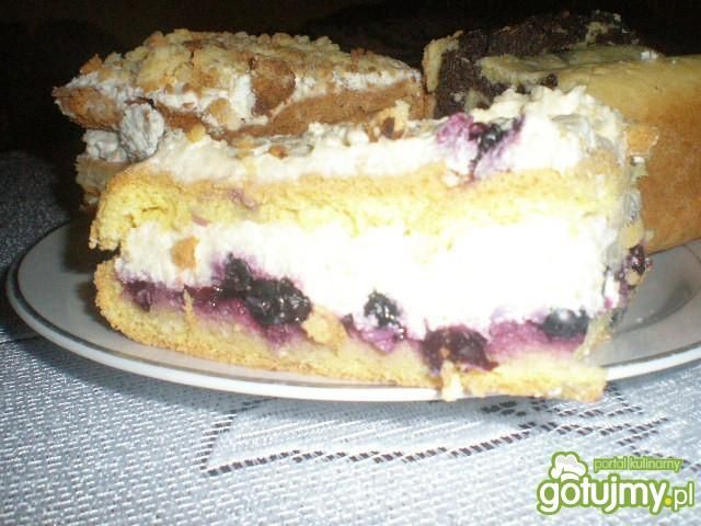 Pyszne ciasto z jagodami 
