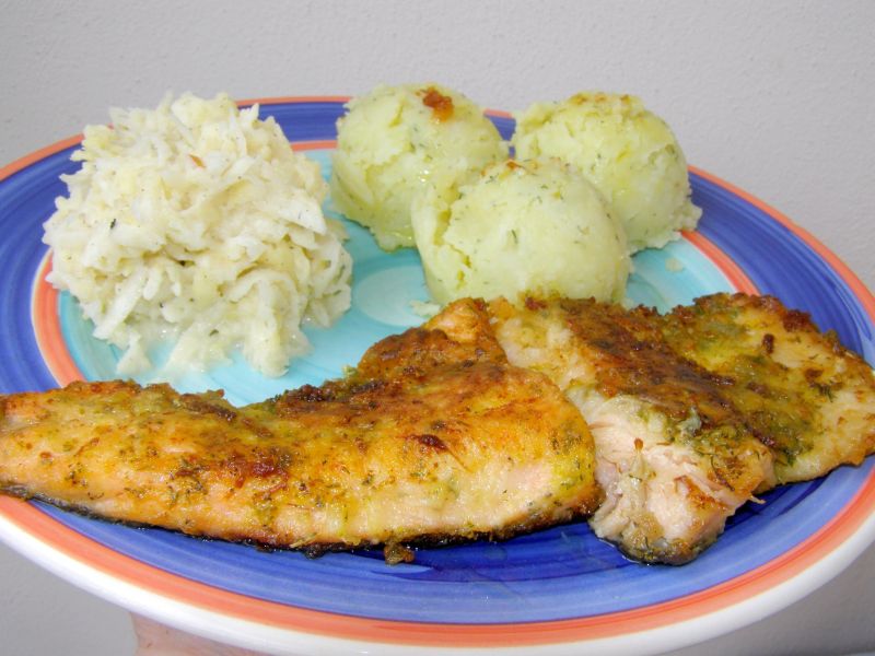 Pyszne, filety pstrąga tęczowego z patelni