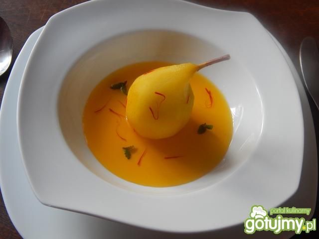 Pyszne gruszki z szafranem