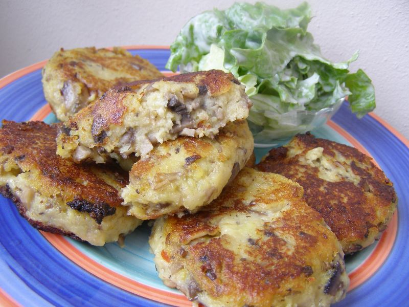 Pyszne kotlety ziemniaczano-pieczarkowe