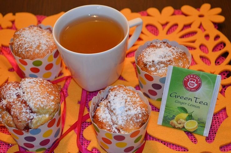 Pyszne Muffinki jogurtowe z konfiturą malinową