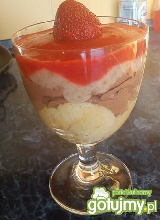 Pyszny deser bananowo - czekoladowy 2