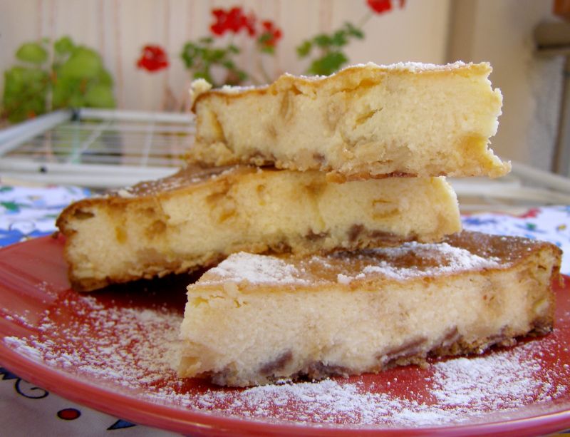 Pyszny sernik pieczony na wafelkowym spodzie