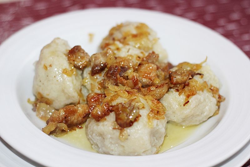 Pyzy z mięsem i wątróbką