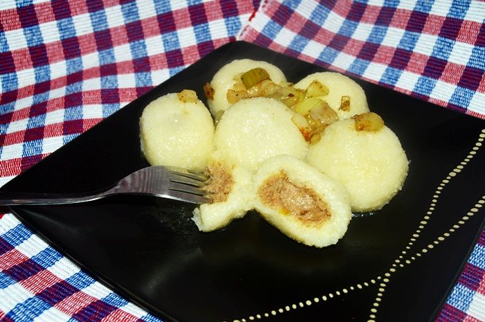 Pyzy z mięsem wieprzowo-wołowym Pyzy z mięsem wieprzowo-wołowym