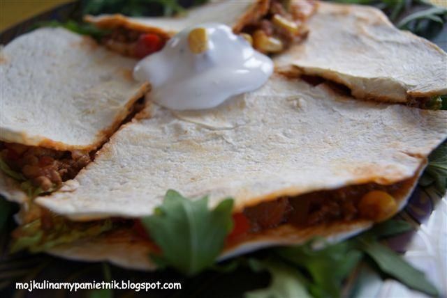 Quasadilla z chili na łowicką nutę Quasadilla z chili na łowicką nutę