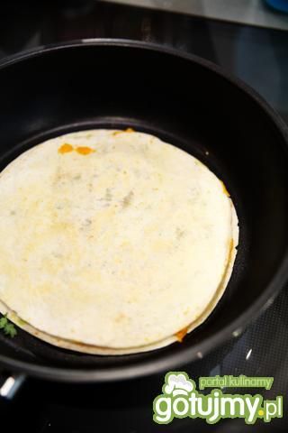Quesadilla z musem z dyni Quesadilla z musem z dyni