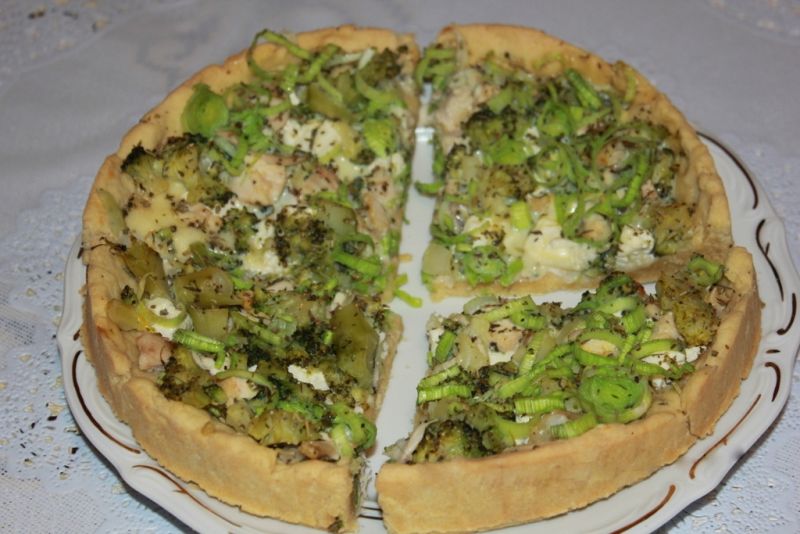 Quiche  z brokulami  Quiche  z brokulami