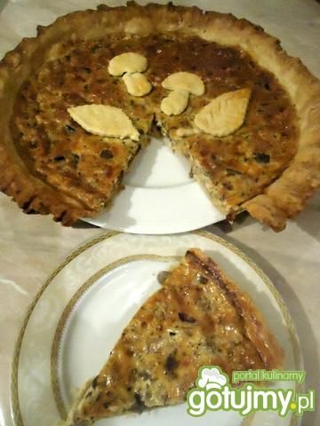 Quiche z grzybami leśnymi Quiche z grzybami leśnymi
