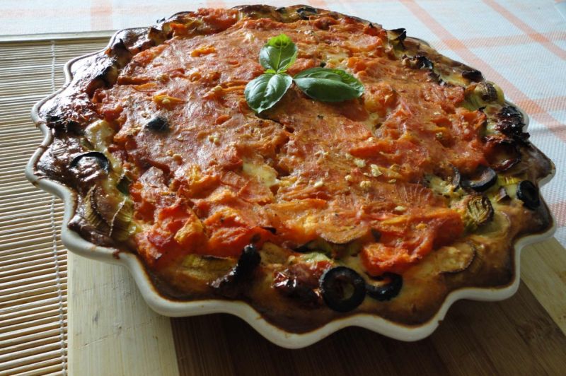 Quiche z kurczakiem i pomidorami  Quiche z kurczakiem i pomidorami