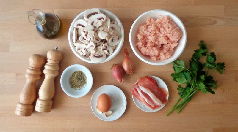 Quiche z mięsem i grzybami Quiche z mięsem i grzybami