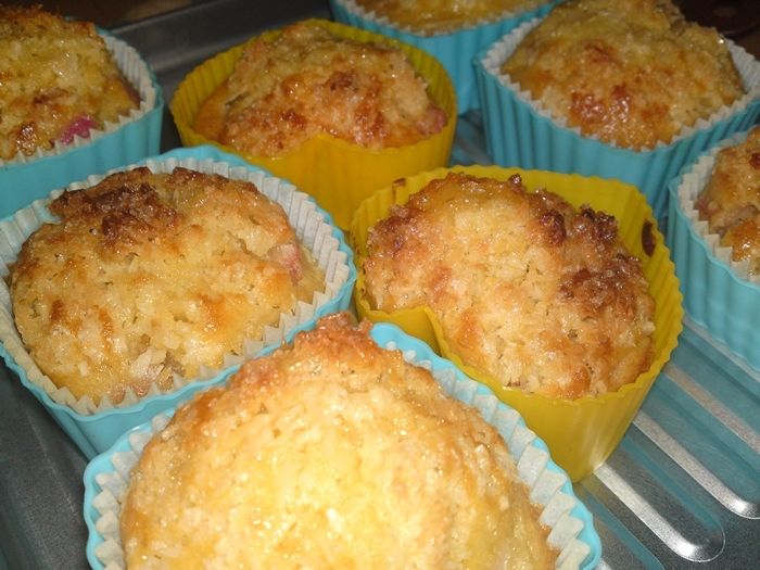 Rabarbarowe muffiny 