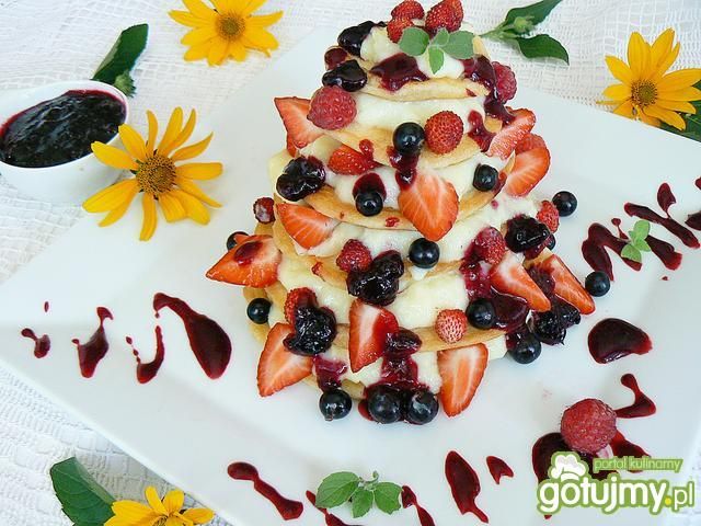  Racuchowy torcik sojowy z owocami