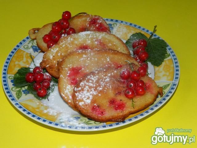 Racuchy z czerwoną porzeczką Racuchy z czerwoną porzeczką