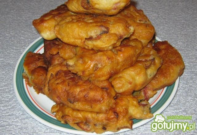 Racuchy z pieczarkami.