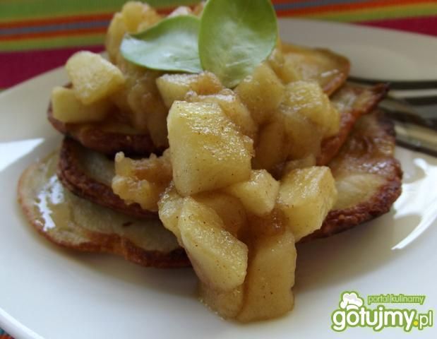 Racuchy z prażonymi jabłkami