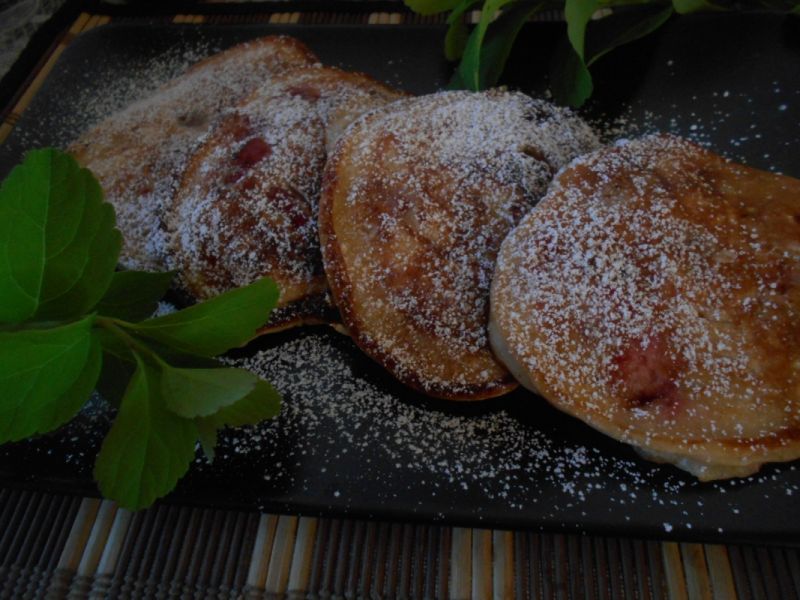 Racuchy z truskawkami