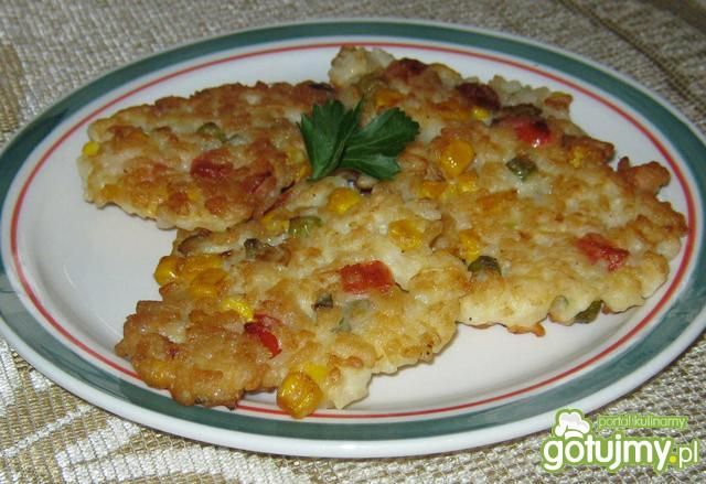 Racuszki ryżowe z warzywami