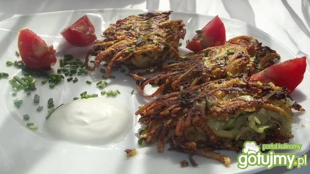 Racuszki z cukinii z otrębami