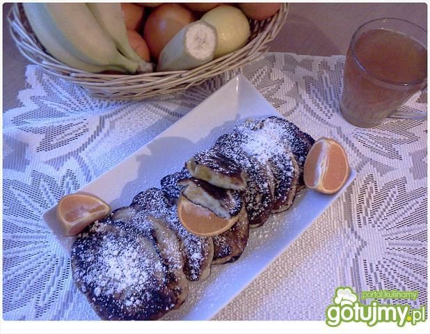 Racuszki z mandarynką i bananem