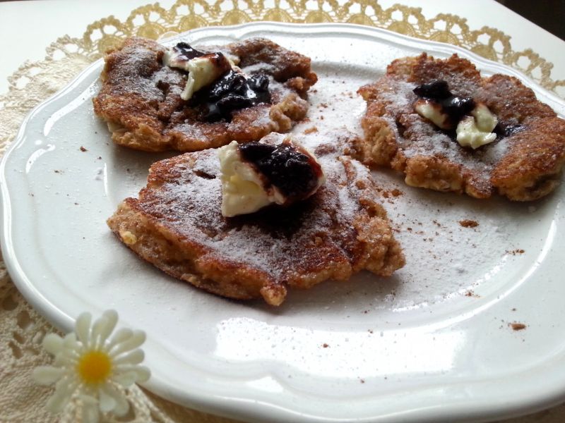 Racuszki z otrąb z jabłkiem